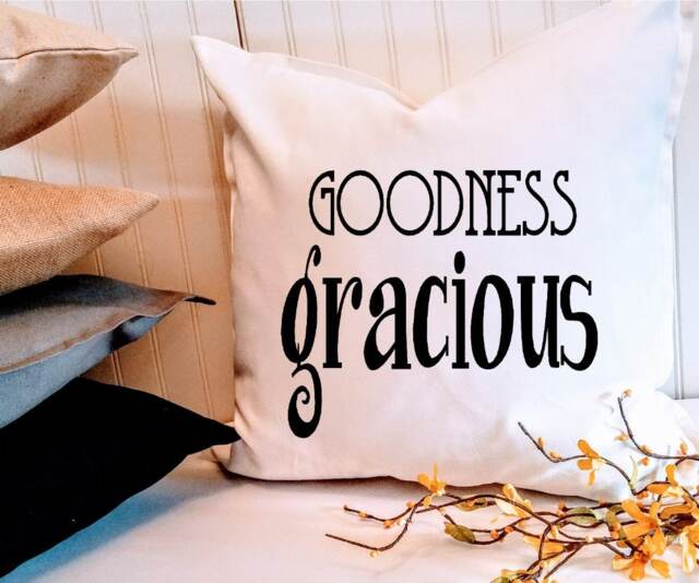 Goodness Gracious Pillow Cover Custom Southern Farmhouse Decor - image 1