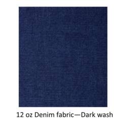 Denim Chair Seat Cushion - Rustic Cottage Shabby Chic Replacement X Back Pad Counter Or Bar Stool Crossback - thumbnail 2