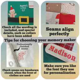 Memory Quilt Made From Loved Ones' Clothes, Bereavement Blanket, Keepsake Gift - thumbnail 3