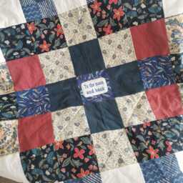 Memory Quilt Made From Loved Ones' Clothes, Bereavement Blanket, Keepsake Gift - thumbnail 2