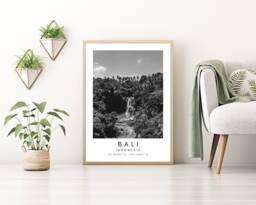 Baby Monkey Printable Wall Art - Bali Print Decor Minimalist Travel Forest Ubud - thumbnail 1