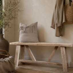Rustic Wooden Bench, Narrow Dining & Hallway Handmade Reclaimed Wood - thumbnail 2