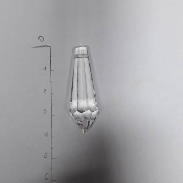 Hanging Crystals Or Prisms, Spare Parts & Replacements For Chandeliers Sconces With Broken Pieces, Transparent, Length 3, 8 cm
