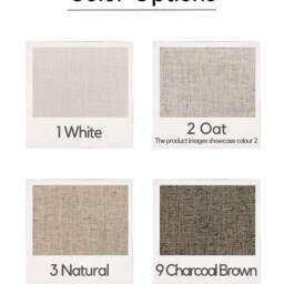 Sylvan Linen Curtain, 4 Colors, Semi Blackout Drape, Soft Custom Size Curtain For Livingroom Bedroom, Extra Long 1Pc - thumbnail 2
