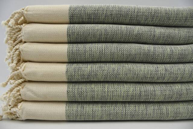 "Turkish Towel, Green Towel, Turkish Bath Peshtemal, Hammam Towel, 40""x67" - image 1