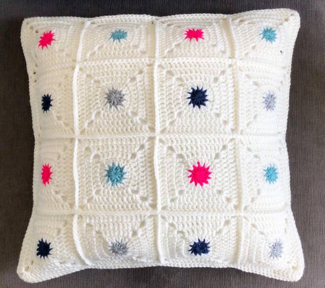 Sunburst Crochet Pillow - image 1