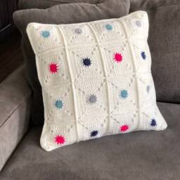Sunburst Crochet Pillow - thumbnail 2