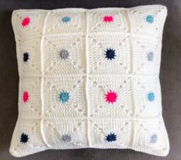 Sunburst Crochet Pillow - thumbnail 1
