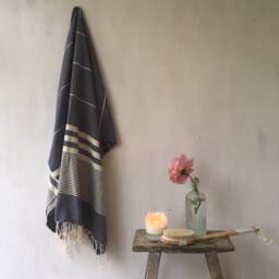 Indigo Hammam Towel - thumbnail 2