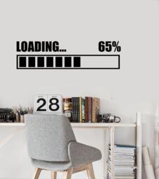 Wall Art Mural Gamer Loading Computer Notebook Laptop Gaming Decal - #1010D - thumbnail 1