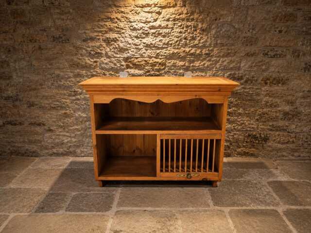 Edwardian Solid Pine Music Cabinet - Antique Record Storage Cupboard Circa 1900-1920 - image 1