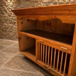 Edwardian Solid Pine Music Cabinet - Antique Record Storage Cupboard Circa 1900-1920 - thumbnail 3