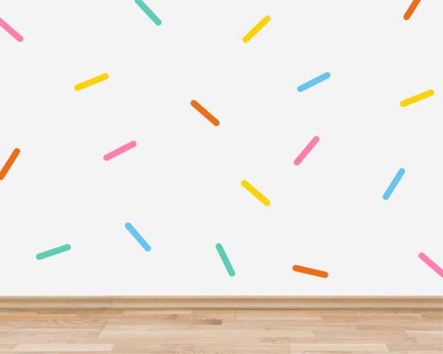 Colorful Sprinkles Wall Decals, Rainbow Confetti Stickers, Room Decor - image 1