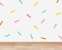 Colorful Sprinkles Wall Decals, Rainbow Confetti Stickers, Room Decor - thumbnail 1