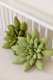 Green Succulent Pillow Boho Nursery & Home Decor - thumbnail 1