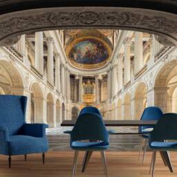 Versailles Large Wall Mural For Living Room Decor, Interior Home Mural, Classic Decor & Office, Wallpaper - thumbnail 3