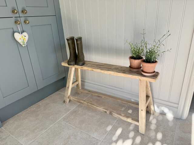 Rustic Wooden Bench - image 1