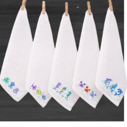 Personalized Embroidered Towel Under The Sea, 100% Cotton - thumbnail 2