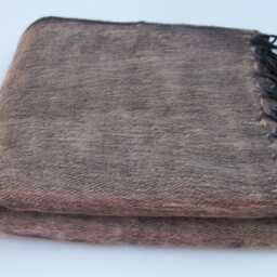 Handwoven Yak Wool Blanket Large Travel Shawl, Meditation Wrap - thumbnail 2
