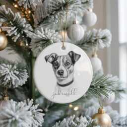 Personalised Jack Russell Dog Christmas Bauble, Breed Ceramic Lovers Gift - thumbnail 3