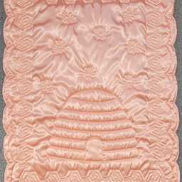 Silky Blanket, Satin Blessing Baptism Quilt, White Gift - thumbnail 4