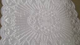 Silky Blanket, Satin Blessing Baptism Quilt, White Gift