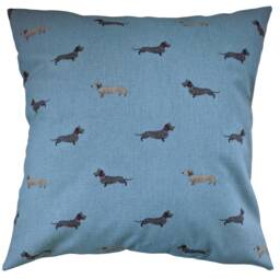 "Cushion Cover in Sophie Allport Dachshund 14"" 16"" 18"" 20"" 22"" 24"" 26" - thumbnail 1
