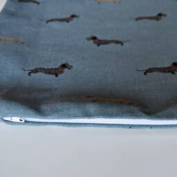 "Cushion Cover in Sophie Allport Dachshund 14"" 16"" 18"" 20"" 22"" 24"" 26" - thumbnail 3