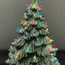 Ceramic Christmas Tree - Purple Star - thumbnail 3