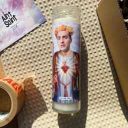 Saint Jamie Demetriou Prayer Candle Scented Vegan Soy Wax, 120Hr - thumbnail 2