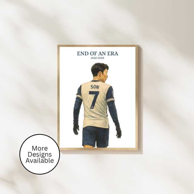 Son Heung-Min Tottenham Hotspur Poster Spurs Football Fan Gift - image 1