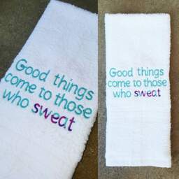 "Motivational Gym Sweat Towel "