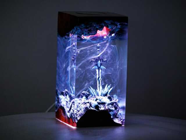 Premium Frostmourne Sword Lamp - Handmade Frozen Blade Warcraft Resin Unique Dnd Gift For Fantasy Rpg Gamers & Collectors - image 1