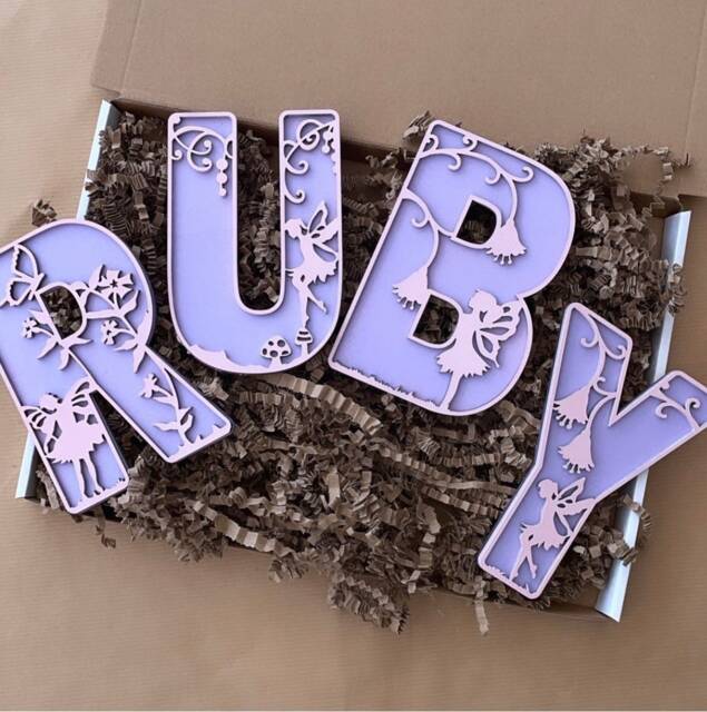 xl Fairy Wall Letter Children's Nursery Decor - 30cm Tall - image 1