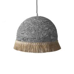 Pendant Light Fringe, Jute Pendant Light, Lighting Boho Style, Fringe Modern Hanging Lamp, Ceiling Boho Decor - Jute I - thumbnail 2