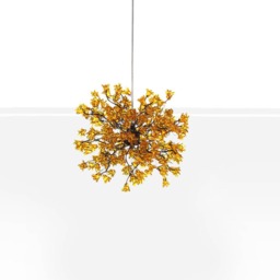 Hanging Pendants Light With Yellow Flowers For Bedroom, Bathroom, Toilette Or Kitchen Island - thumbnail 2