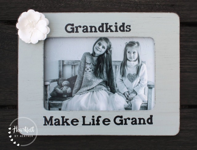 Custom Grandkids Wood Picture Frame - Mother's Day Gift For Grandma - image 1