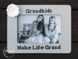 Custom Grandkids Wood Picture Frame - Mother's Day Gift For Grandma - thumbnail 1