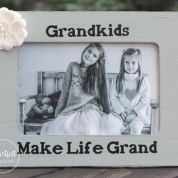 Custom Grandkids Wood Picture Frame - Mother's Day Gift For Grandma - thumbnail 2