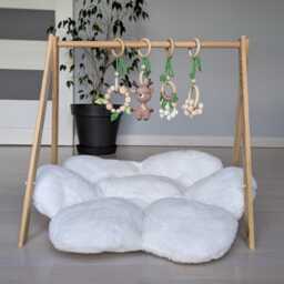 Crochet Deer Baby Gym Toy Set Woodland Sensory Toys - thumbnail 3