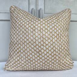 Cushions Made in Fermoie Wicker Luxury Designer Decorative Beige Linen Cushion Pillow Throw Cover - thumbnail 3