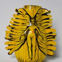 Double Sided Ceramic Illustrated Vase - thumbnail 3