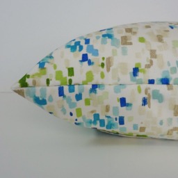 Watercolor Abstract Pillow Cover Green & Blue Waverly Cushion - 20 X 20 - thumbnail 3