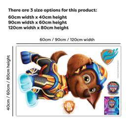 Paw Patrol Wall Sticker - The Mighty Movie Zuma Decal - thumbnail 2