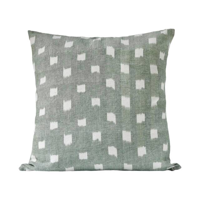 Kufri Rex in Jade, Designer Pillow Cover, Geometric Dot Off White/Green Cushion Covers, High End Pillow, Boho Tribal Decorative Pillows - image 1