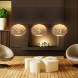 Perforated Ceramic Ball Pendant Light Handmade Kitchen Island Lighting - thumbnail 2