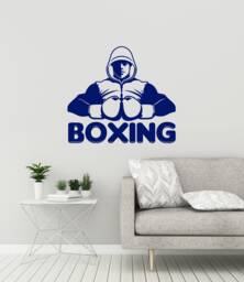 Boxing Vinyl Wall Decal Boxer Gym Fighting Club Fighter Decor Stickers Mural - #3040Di - thumbnail 1