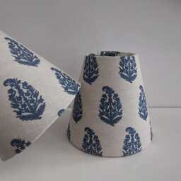 Paisley Blue Candle Clip Lampshade - thumbnail 4
