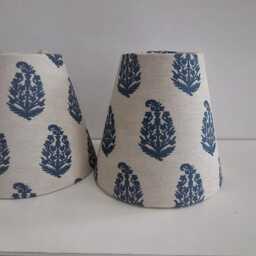 Paisley Blue Candle Clip Lampshade - thumbnail 2