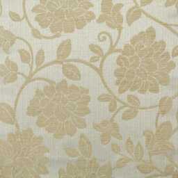 Handmade Gold Floral Fabric Bench - British Accent Settle Seat - thumbnail 4